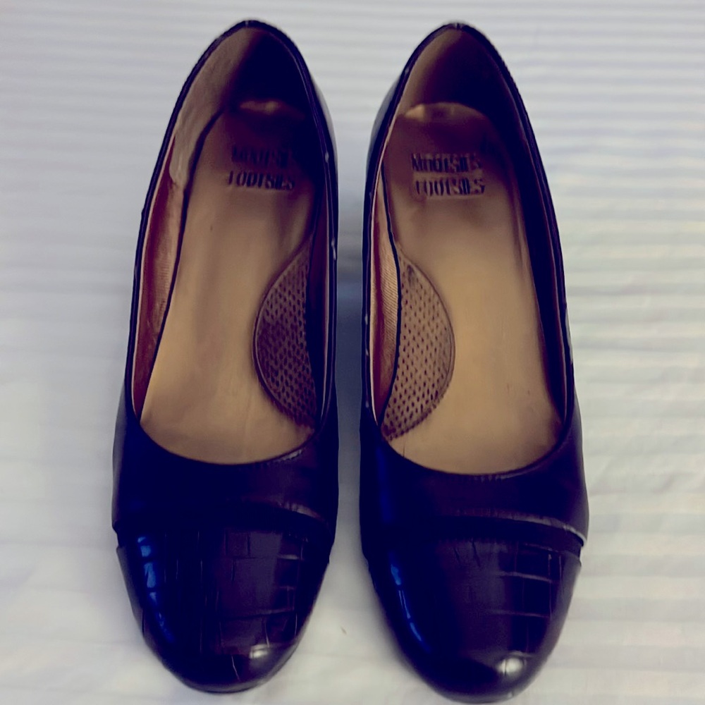 Mootsies Tootsies brown block heels